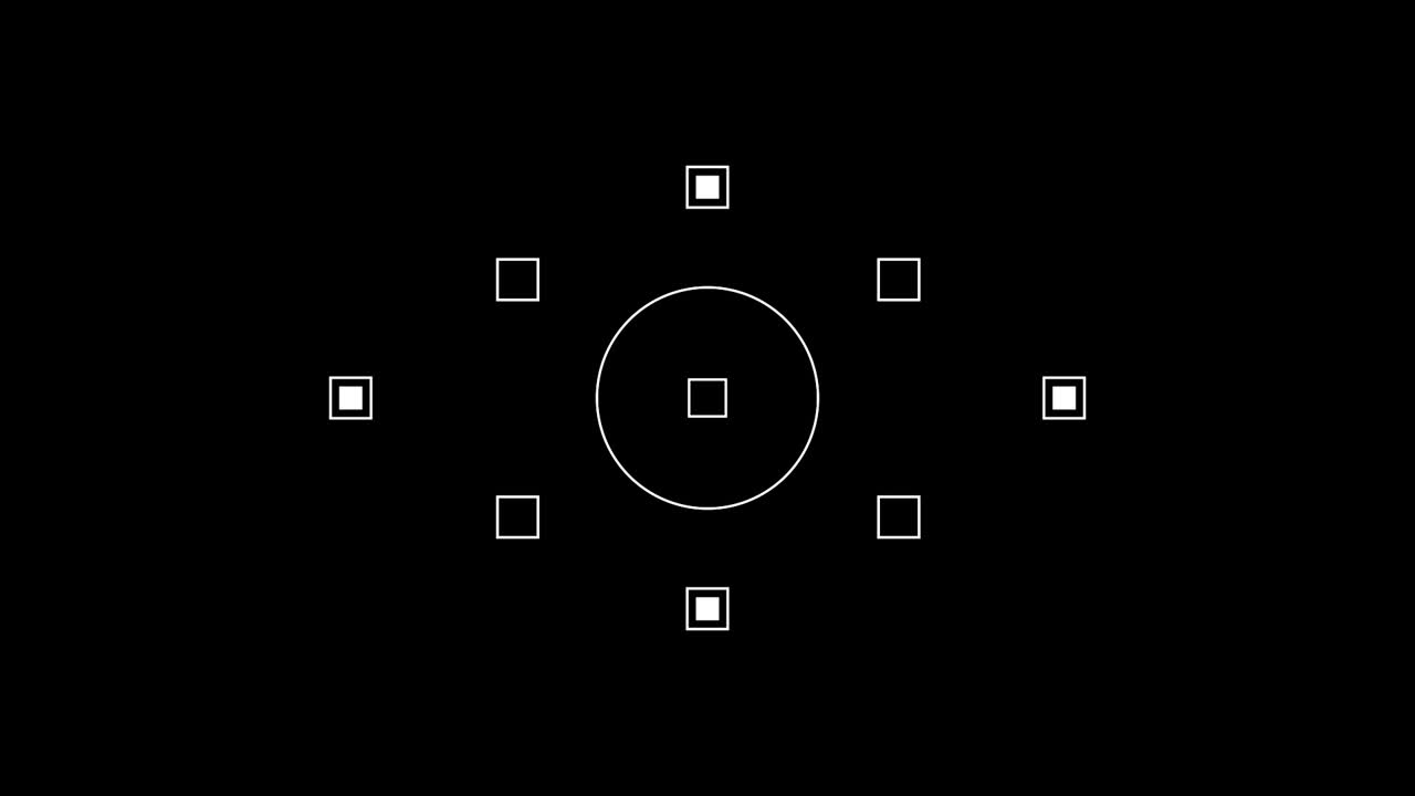 黒い背景の白い形状