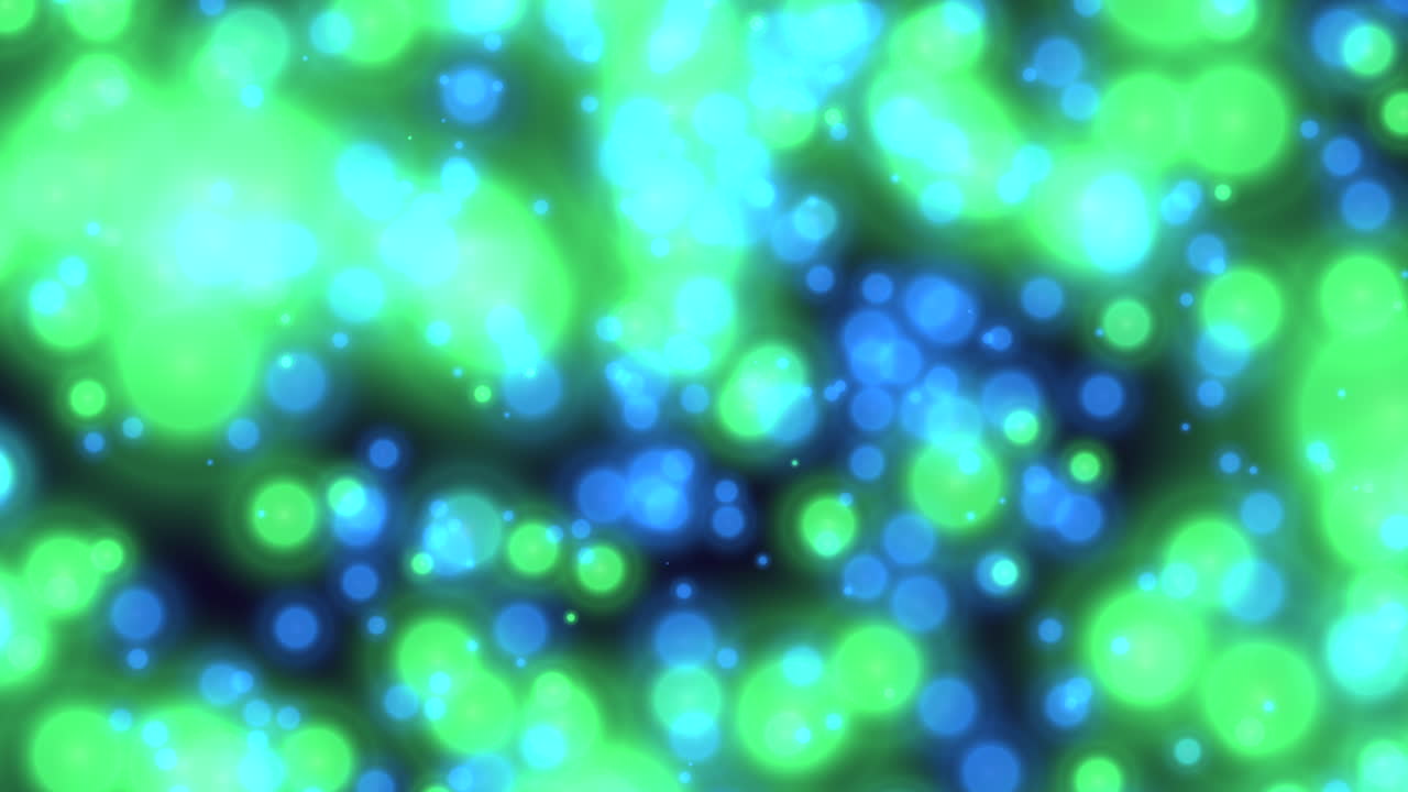 los círculos vibrantes forman una simetría encantadora en el lienzo oscuro