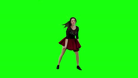 Beautiful-female-dancer-dancing-in-the-studio-in-front-of-a-green-screen