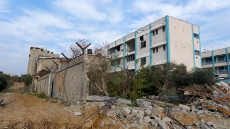 Edificios-Destruidos-Durante-El-Conflicto-Bélico,-2023.