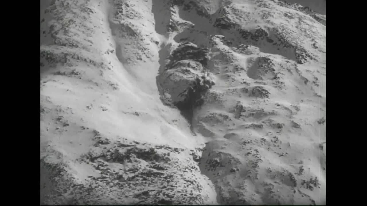 лавина в швейцарии угрожает уничтожить деревню в 1959 году