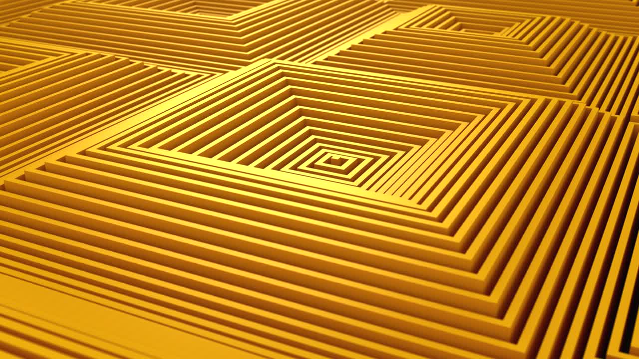 los cuadrados formaron una onda