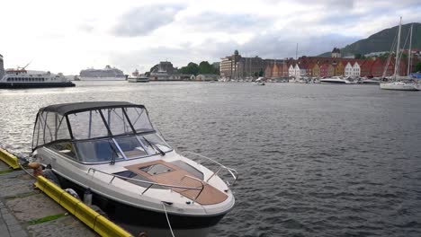 port of old hanseatic in bergen, norway