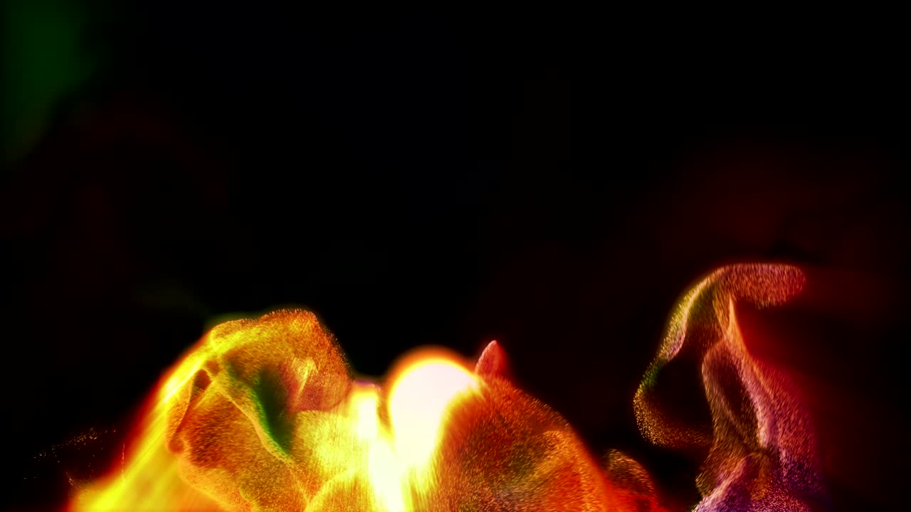 어 속에서 반이는 입자, 3d 애니메이션, 루핑