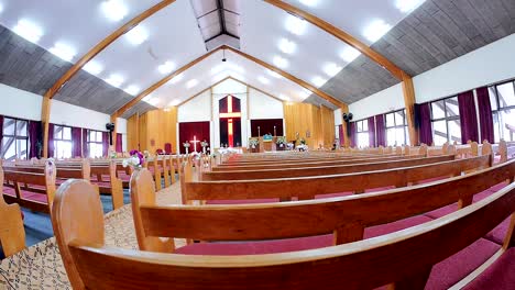 toma de un lugar de celebración de bodas o capilla