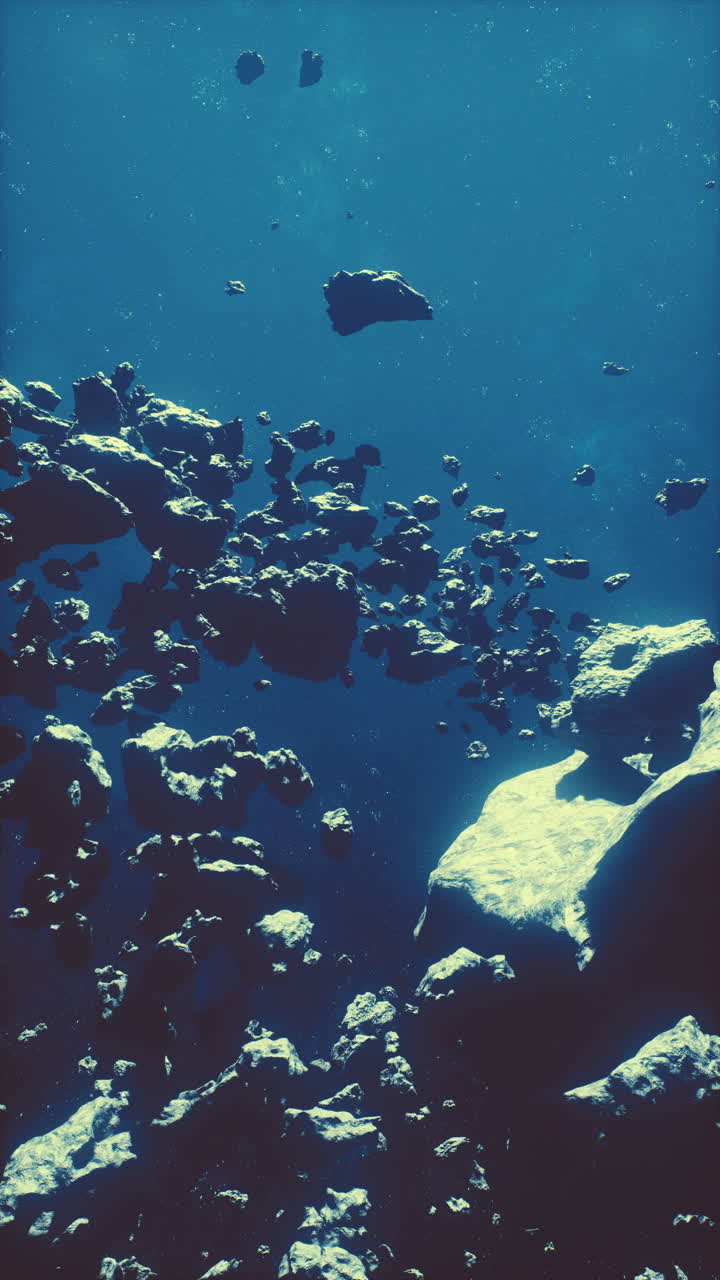 Asteroid Field in Deep Space