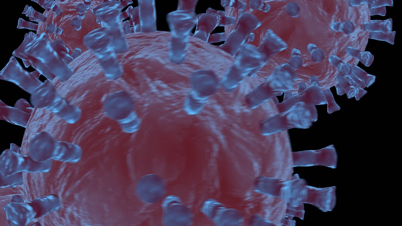 representación 3d del primer plano del virus del microscopio, nuevo concepto de coronavirus coronavirus 2019-ncov responsable del brote de gripe y gripe por coronavirus como casos peligrosos de cepa de gripe como pandemia