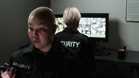 safety guards working in a room