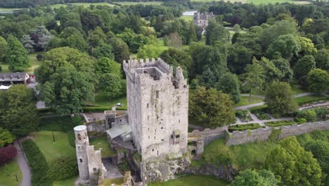 blarney castle  ireland drone aerial overhead footage