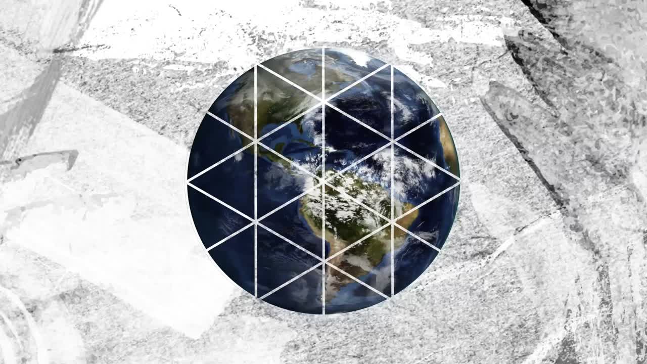 앞면 에 있는  ⁇ 색 원 을 통해 회전 하는 지구