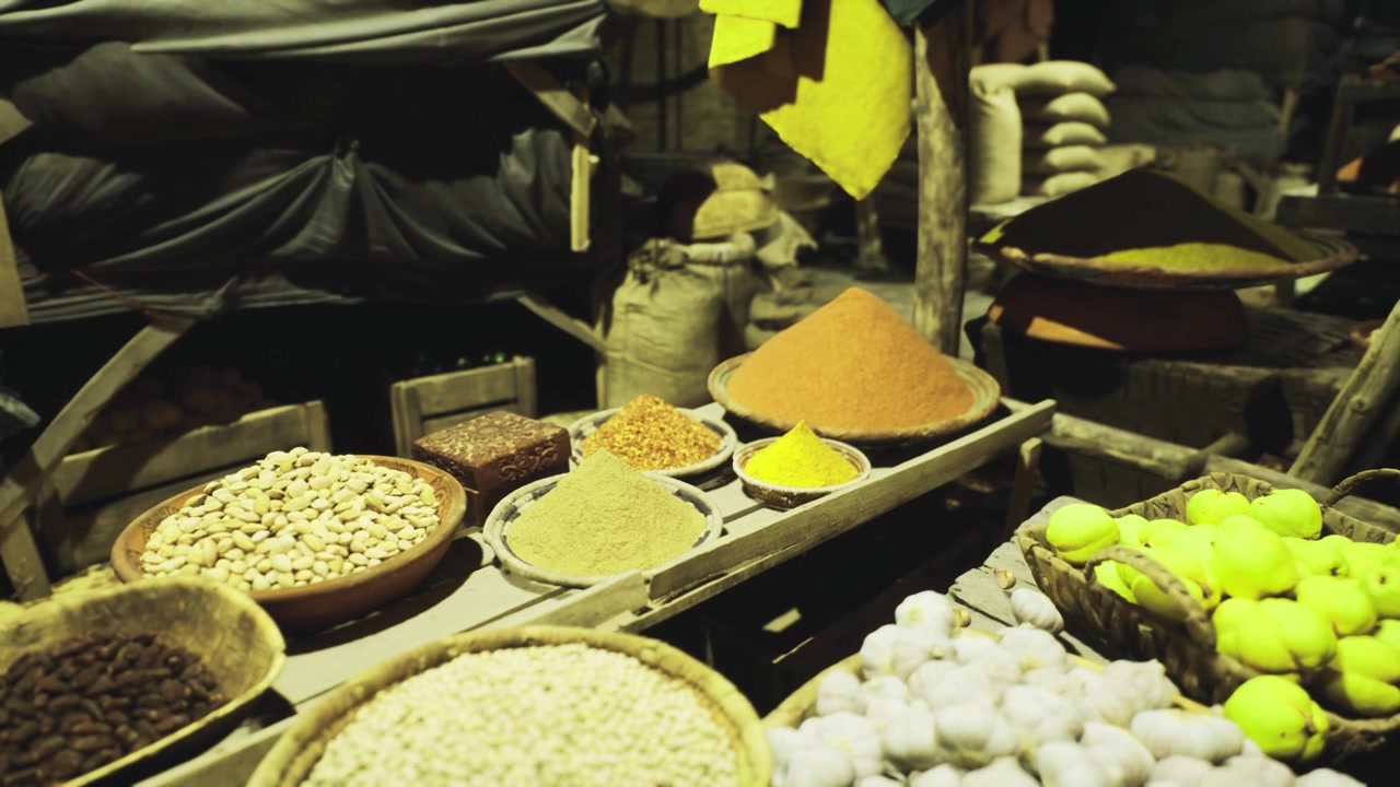 Sustainable market stall emphasizing minimal waste and ecoconscious practices