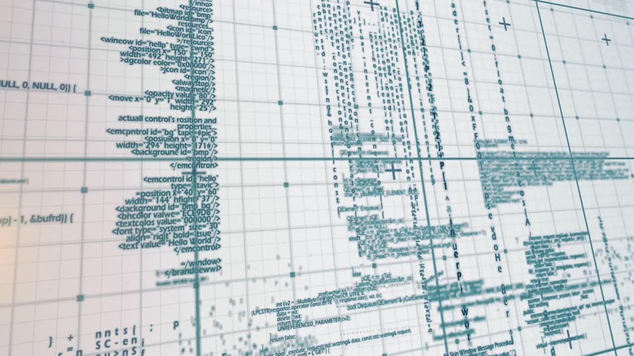 Animation of data processing over grid