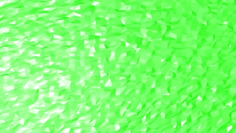 4k superficie poligonal verde 3d hacer bucle sin costuras. abstract poligonal geométrico. fondo gráfico de movimiento y animación.