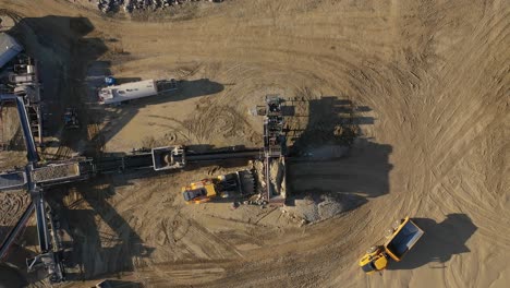 aerial view of quarry operation