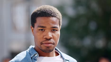 portrait of a young african american man