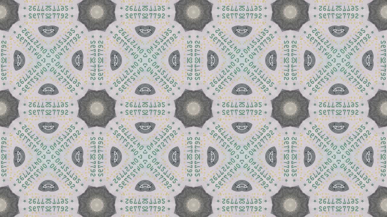 크리에이티브 모션 그래픽 원활한 루프와 함께 달러 돈 지폐 모자이크 추상 비즈니스 애니메이션 배경