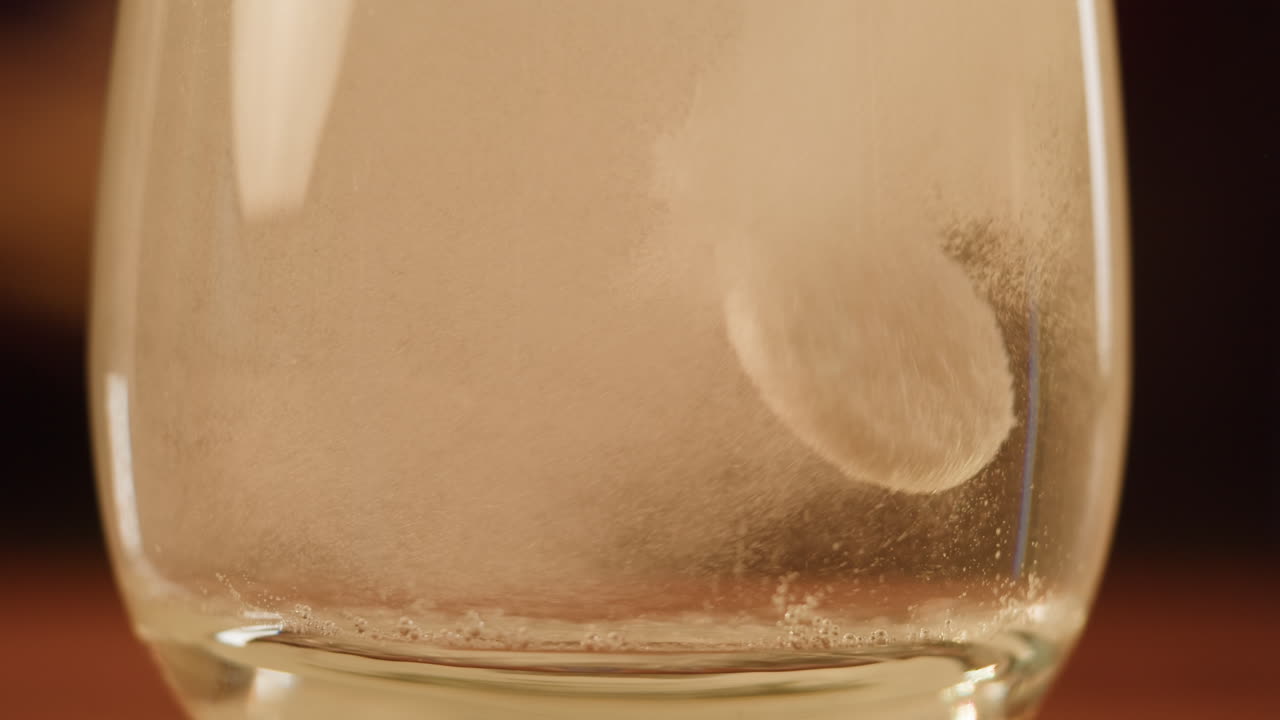 물에 용해되는 태블릿