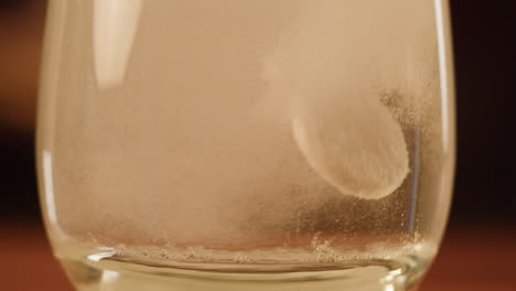 tablet dissolving in water