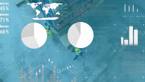 Animation-of-statistics-and-financial-data-processing-over-warehouse