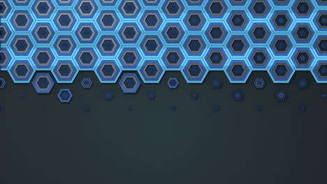 metal hexagon background, sci-fi pattern, 3d rendering.