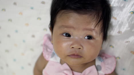 adorable baby girl portrait