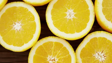 close-up of halved sweet limes