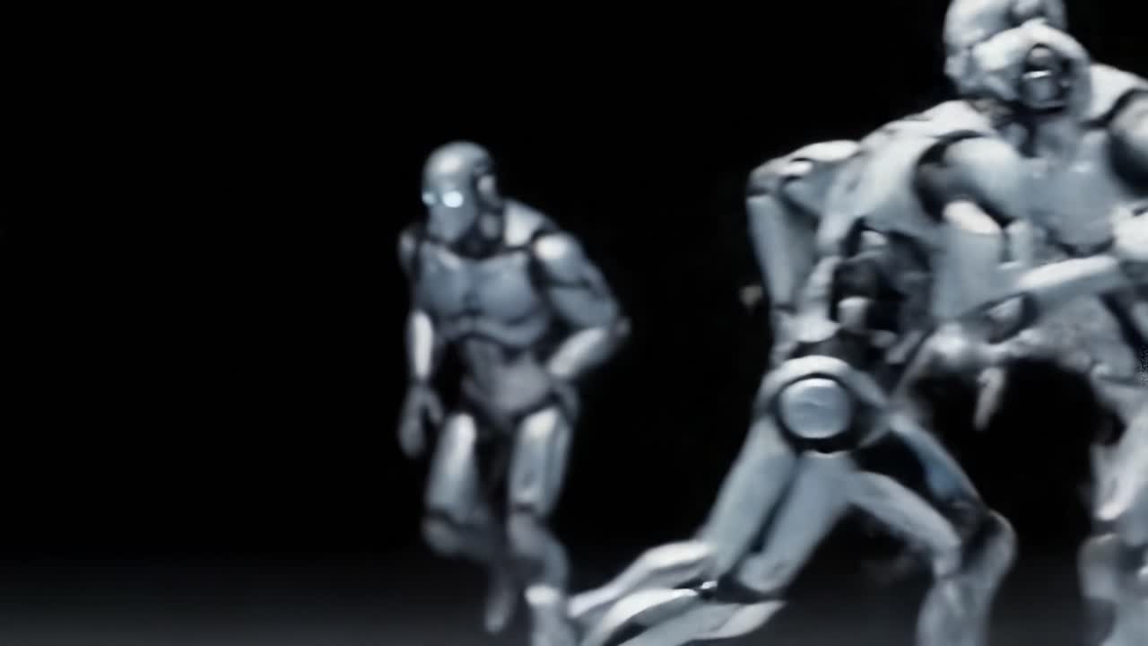 Dynamic Motion of Futuristic Robots: Captivating Frames of Mechanized Beings in Agile Action Unveiling the Future of Robotics and Human-Like Movement