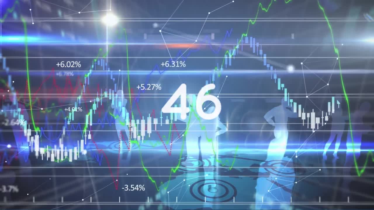 숫자 변경 및 금융 데이터 처리의 애니메이션