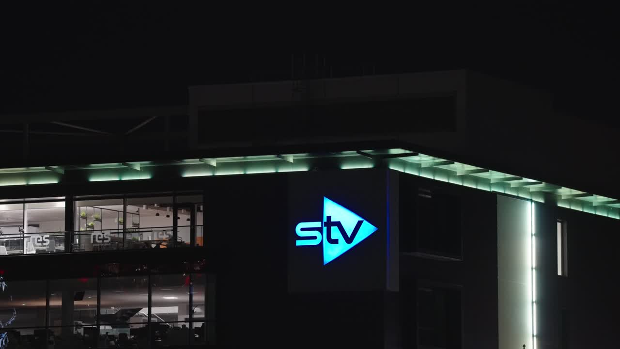 STV Building at Night