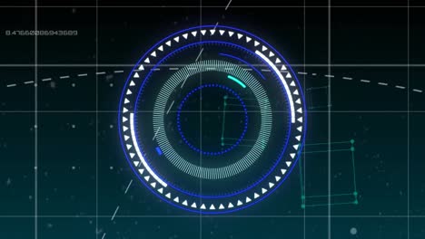 animation of scope scanning over data processing