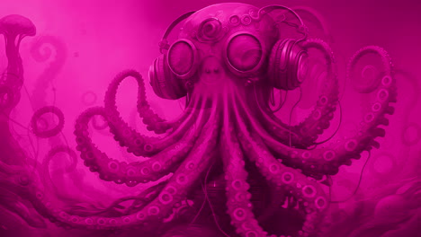 KI-generierter-Disco-Oktopus