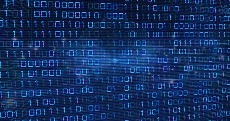Vertical video: Binary grid responding to refresh, rippling with central beam signaling technology