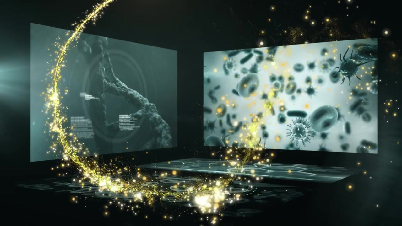 Animation einer Lichtspur über Datenverarbeitung