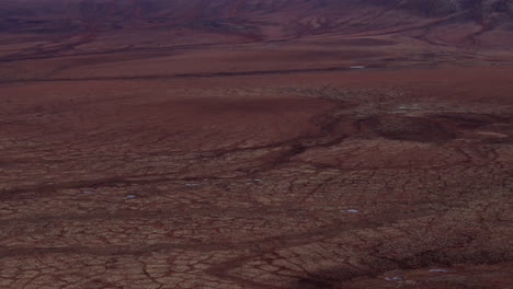 nature landscape near ogilvie snow mountains at dempster highway, yukon canada. aerial tilt-up shot