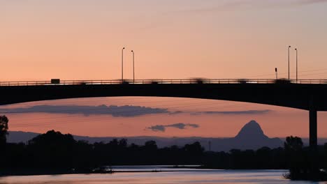 a traffic timelapse  over mexican bridge alamo veracruz