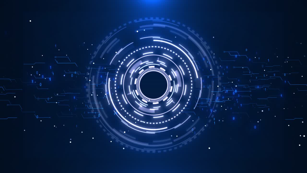 Futuristic digital hud circle count display technology user interface hi tech future design radar