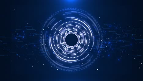 futuristic digital hud circle count display technology user interface hi tech future design radar