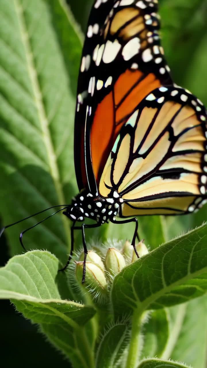Monarch Butterfly on a Plant