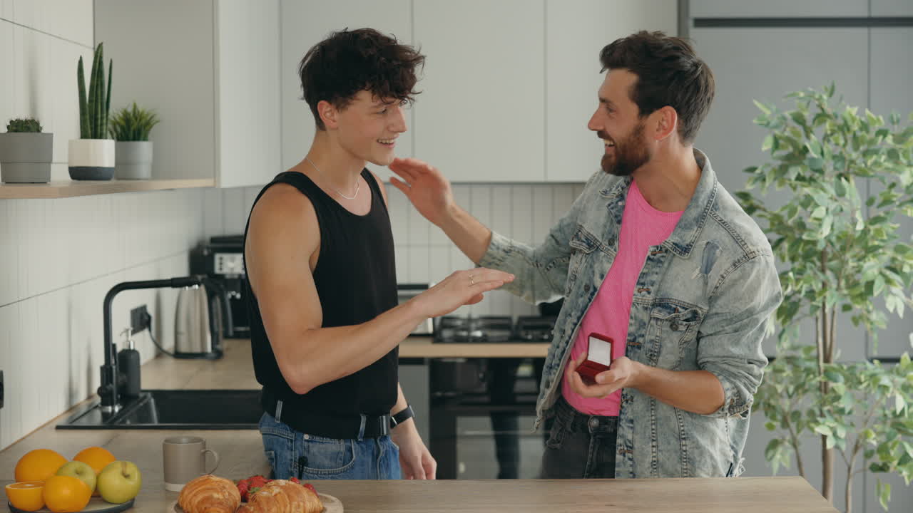 Gay Couple Engagement