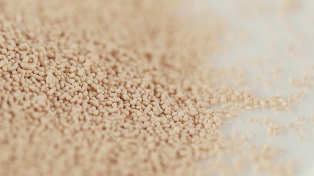 건조 인스턴트 효모 회전 회전 극심한 매크로