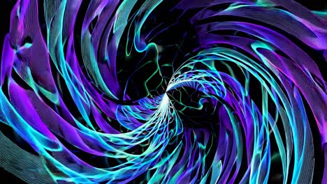 abstract neon spiral art
