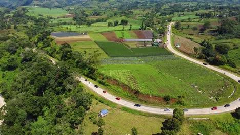 Curve-road-with-cars-driving-arc-road