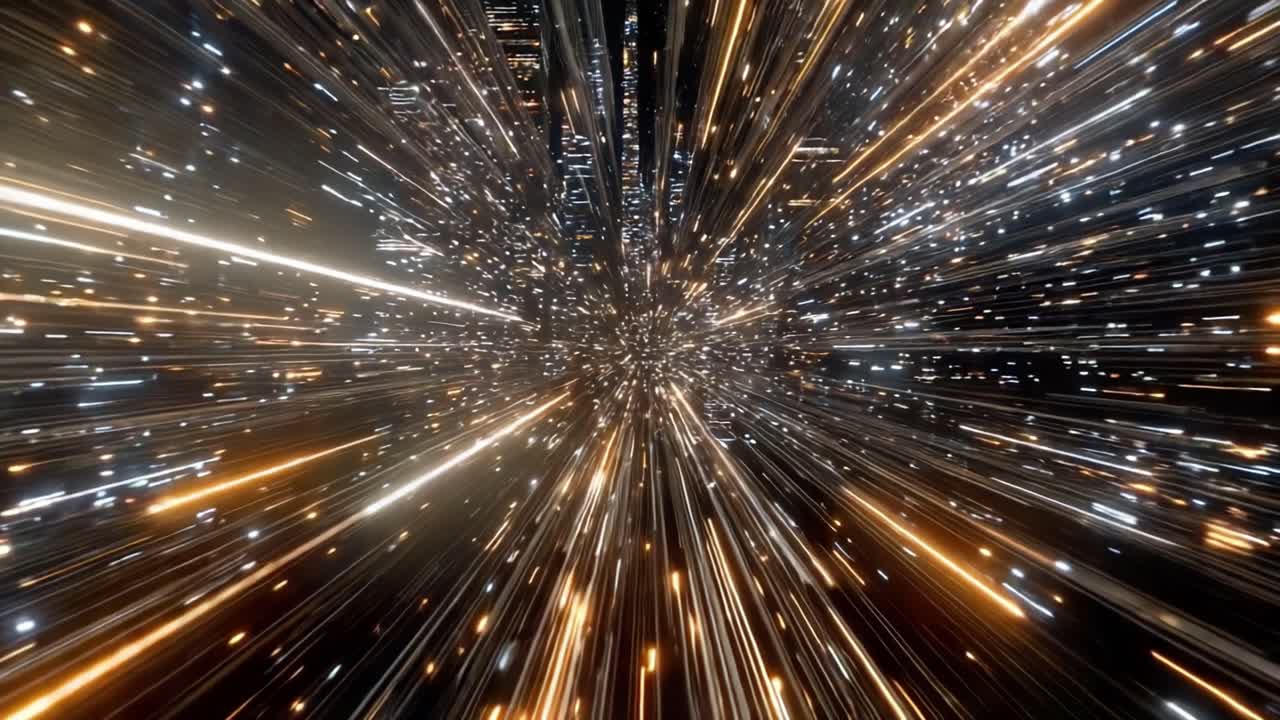An Exhilarating Journey Through a Dynamic Burst of Light and Energy, Capturing the Essence of Speed and Motion in a Stunning Visual Representation