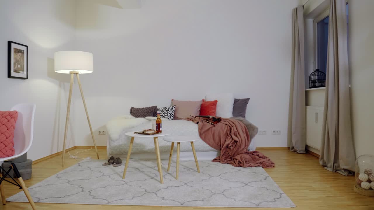 toma controlada por movimiento de la sala de homestaging