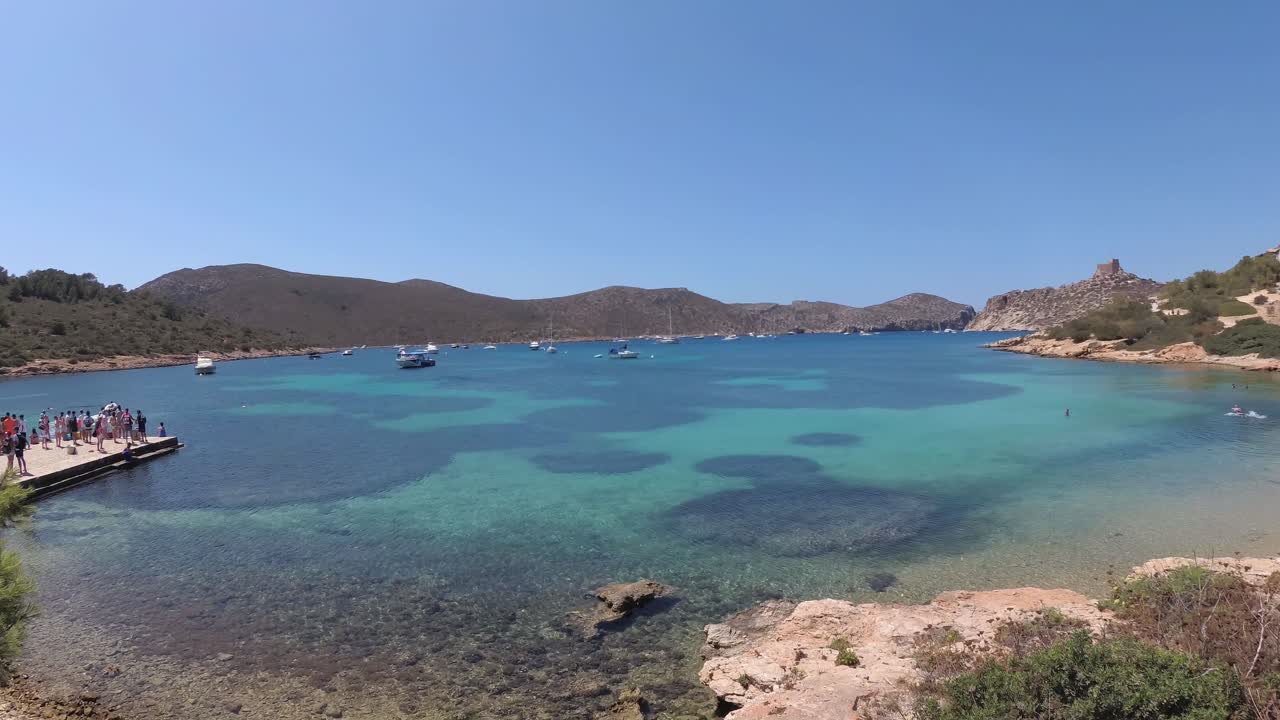 españa, mallorca, cala sant jordi e isla cabrera