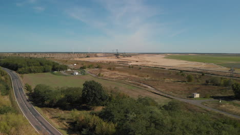 sitio de desarrollo industrial del campo, tierra agrícola, vista aérea
