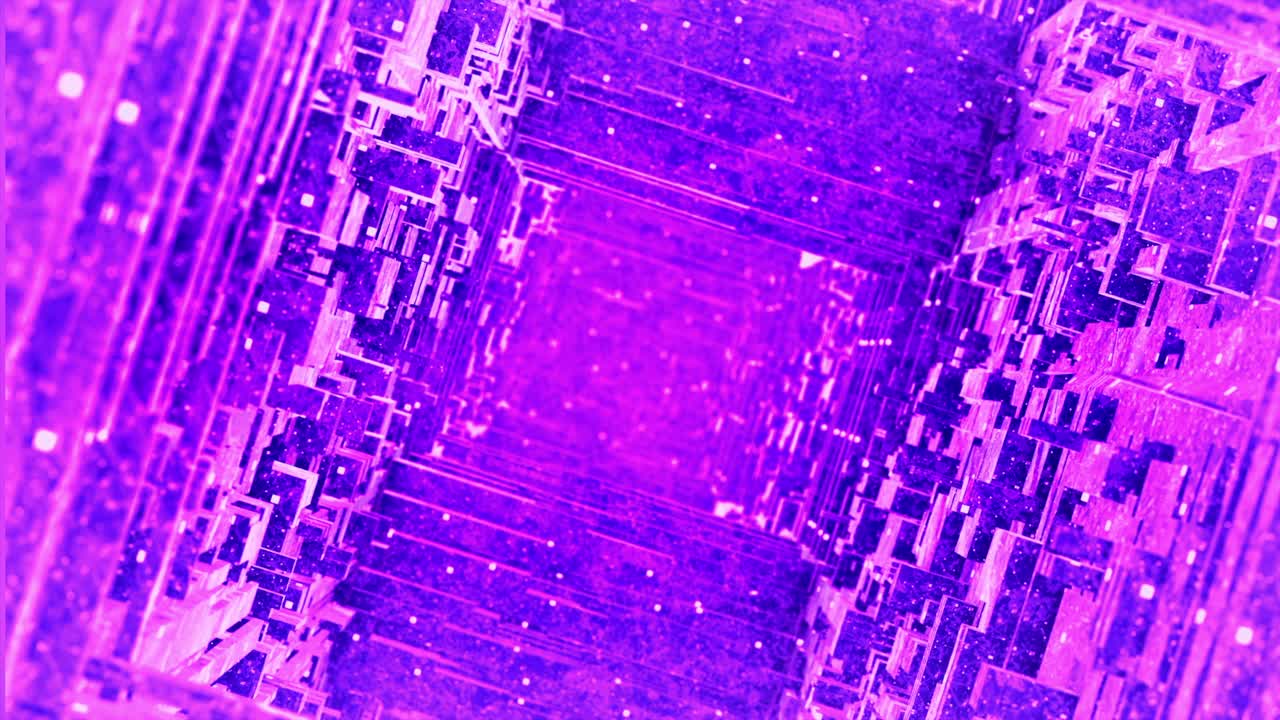 túnel 3d abstracto púrpura