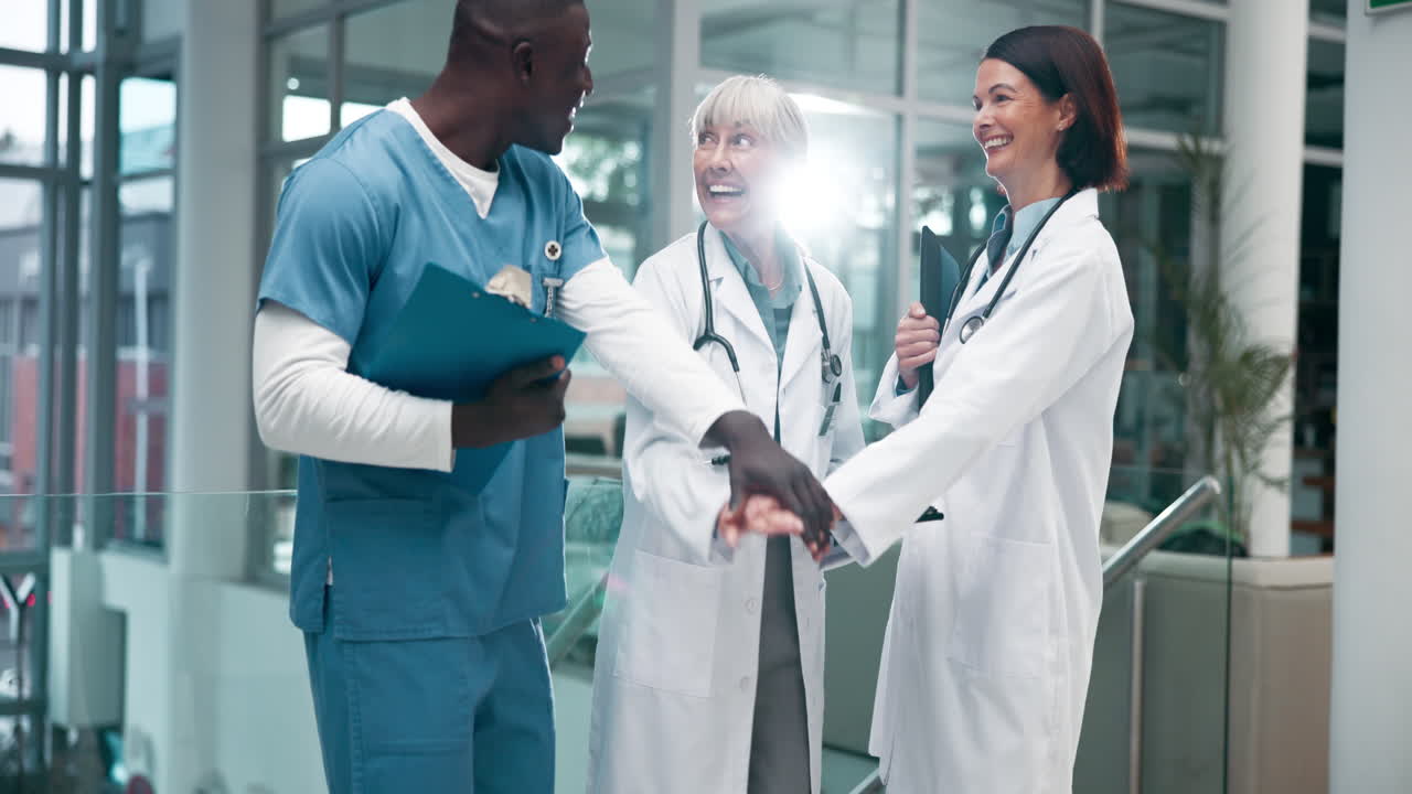 Medical Professionals Collaborating in a Hospital