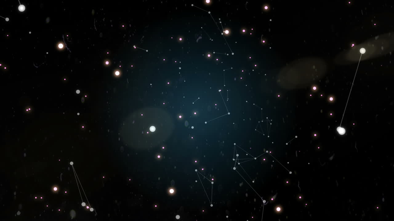 Digitally generated video of galaxy
