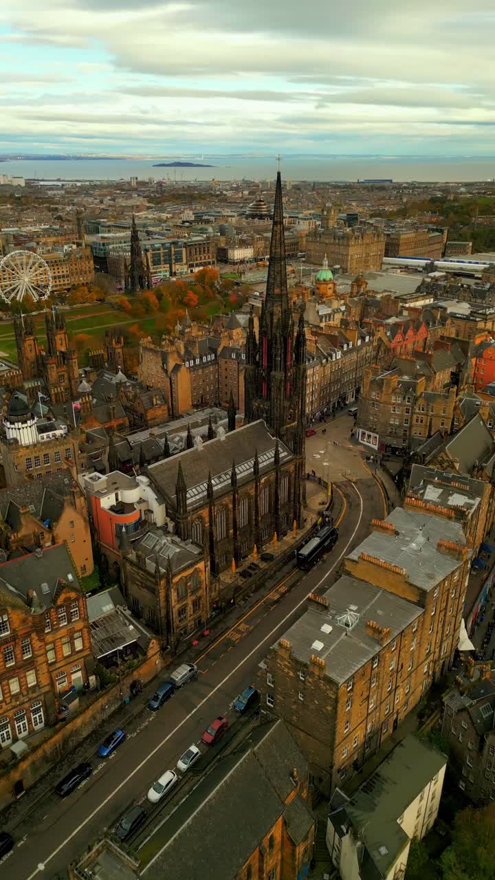 A stunning view of old town Edinburgh, Scotland